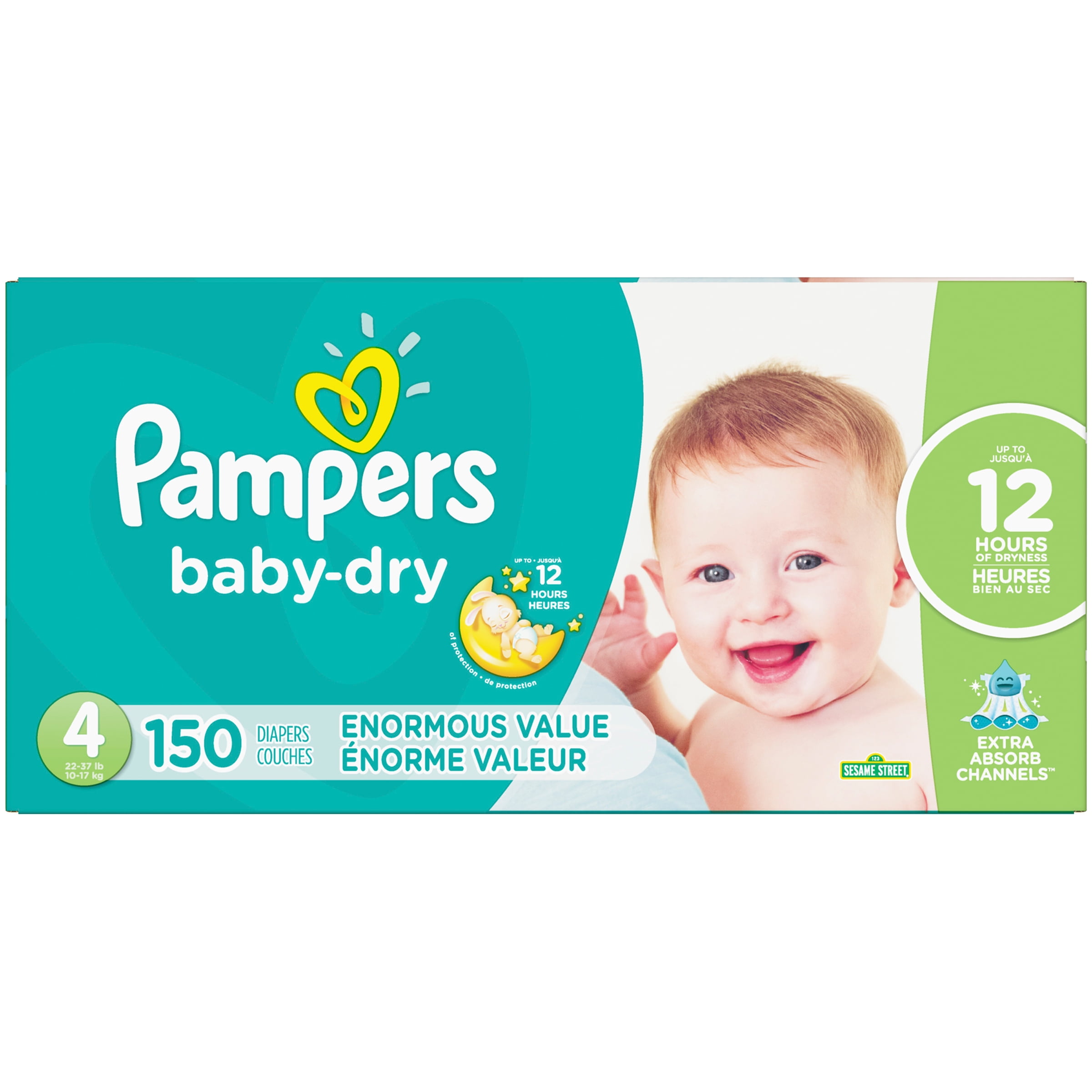 Pampers Baby Dry Diapers Size 4 150 
