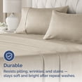 thumbnail image 5 of CGK Linens Extra Soft Pillowcases Set of 4 - Queen / Standard Size Hotel Luxury Breathable & Cozy 4-Piece Pillow Covers, Heathered Beige, 5 of 7