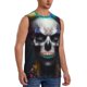 thumbnail image 2 of Balery Modern Abstract Colorful Skull C Camisetas sin mangas para hombre, absorbe la humedad y protege contra el mal olor.-XX-Large, 2 of 7