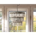 thumbnail image 3 of Creative Co-Op 3-Tier Wood Bead Chandelier, Antique White, 3 of 11