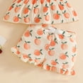 thumbnail image 4 of UngA Baby Outfit 3 6 12 18 24 Months 2T 3T 4T 5T Girls Outfits Short Sleeve T-Shirts Shorts Clothing Set(Beige,3-4 Years), 4 of 5