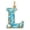 L, variant on AZXY Christmas Ocean Themed Letter Acrylic Hanging Ornament, Seaside Snowflake Alphabet Pendant, Home Christmas Decorations, Personalized Holiday Keepsake for Xmas Tree Wreath Window, G