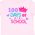 thumbnail image 4 of Inktastic 100 Days of School in Pink and Purple with Crown Girls Toddler T-Shirt, 4 of 5