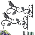 thumbnail image 1 of Cestas colgantes de flores, comederos para pájaros, campanillas de viento y linternas: ideales para la decoración de patios y jardines Ganchos para macetas de pájaros para exteriores, 1 of 6