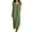 Army Green Dress, variant on Summer Dresses for Women Sleeveless V Neck Ruffle Cap Sleeve Long Dress with Pocket Beach Vacation Outfit Red Dress L