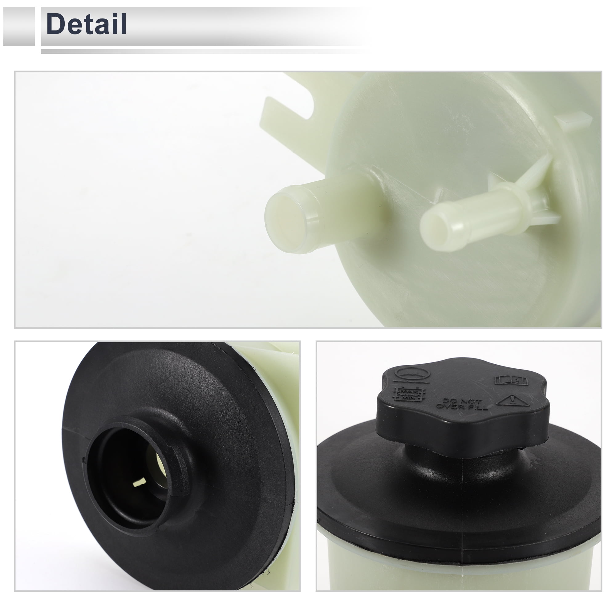 Unique Bargains Power Steering Reservoir for Ford F-150 2004-2008 Automotive Power Steering Tank 1 Pcs