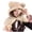 Khaki, variant on Luxalzxs Cute Bear Hat Scarf Set for Women, Winter Soft Warm Plush Animal Hat Drawstring Hooded for Windproof