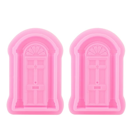 

Non-stick Fondant Mould Door Shape Baking Decorating Baking Tool For Home Kitchen Accessory Pink