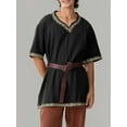 thumbnail image 2 of Men Medieval Costume Renaissance Templar Knight Vintage Tunic Tops, 2 of 6