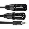 thumbnail image 1 of 150cm/300cm/500cm 3.5mm to XLR Cable Q6A9, 1 of 8