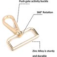 thumbnail image 4 of 15 Pcs Purse Hardware Heavy Duty Swivel Snap Hooks D Rings for Purse and Tri-glide Slide Buckles for Bag Making, 4 of 5