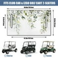 thumbnail image 3 of Fit Flowers Accent 51x31 Golf Cart Seat Covers, Compatible with Most Standard Front Seats on Electric & Gas Golf Carts, 3 of 8