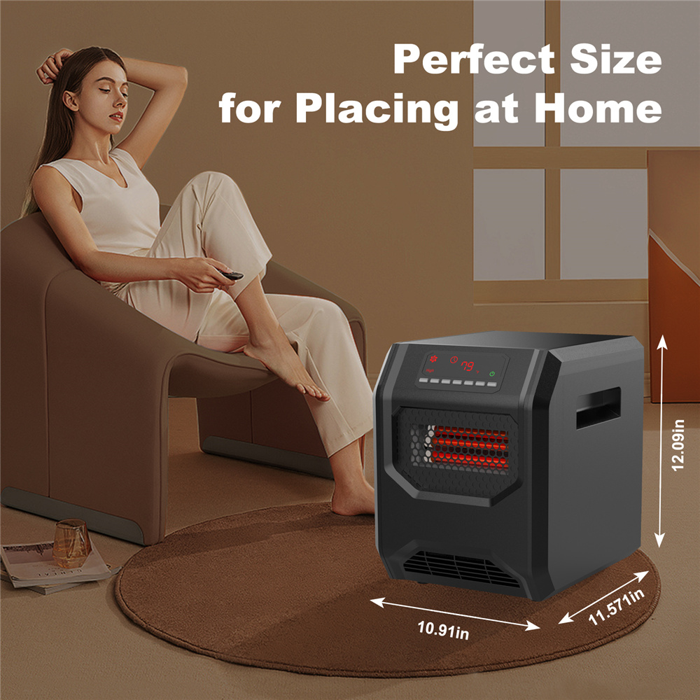 Buy Space Heater with Remote Control, 1500W/750W Portable Electric