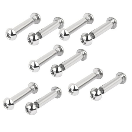 - Uxcell 8mmx33mm Hex Socket Cap Head Screw Bolt Sleeve Connector Nut (10-pack)