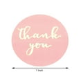 thumbnail image 3 of Efavormart 500PCS - 1" Round Thank You Stickers Roll With Gold Foil Text On Pink, DIY Envelope Seal Labels for DIY, Party, Weddings, Baby showers Packaging, Wrapping, Gifts Decorations, 3 of 11