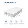 thumbnail image 3 of Colchon Individual Laila Ultra De Espuma Memory Foam, En Caja, Laila Ultra, 3 of 11