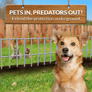 Dig Defence Dog Fence No Dig Barrier Fence Panels for Pets Yard Protection 15 Pack XL up to 30 ft
