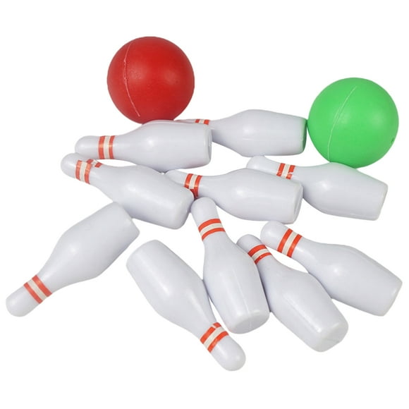 1 juego de bolos en miniatura, minijuego de bolos, juguetes de bola de bolos, decoración de casa de muñecas