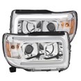 thumbnail image 3 of ANZO 2015+ GMC Canyon Projector Headlights w/ Plank Style Design Chrome w/ Amber, 3 of 12