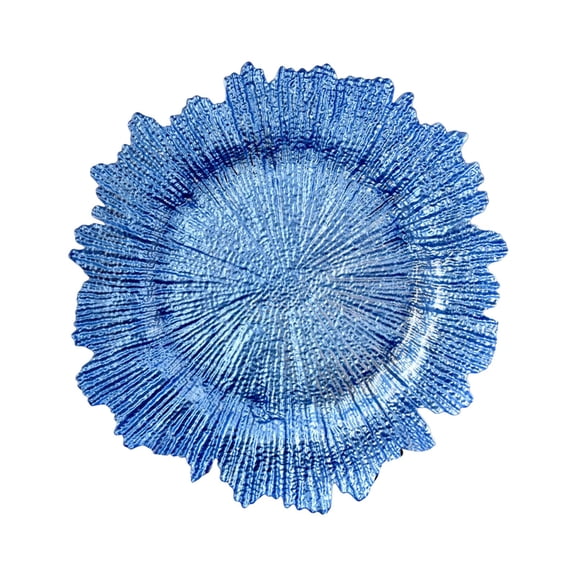 hengtong Decorative Service Plate, Salad Plate, Fruit Plate, Irregular Western Food Plate blue