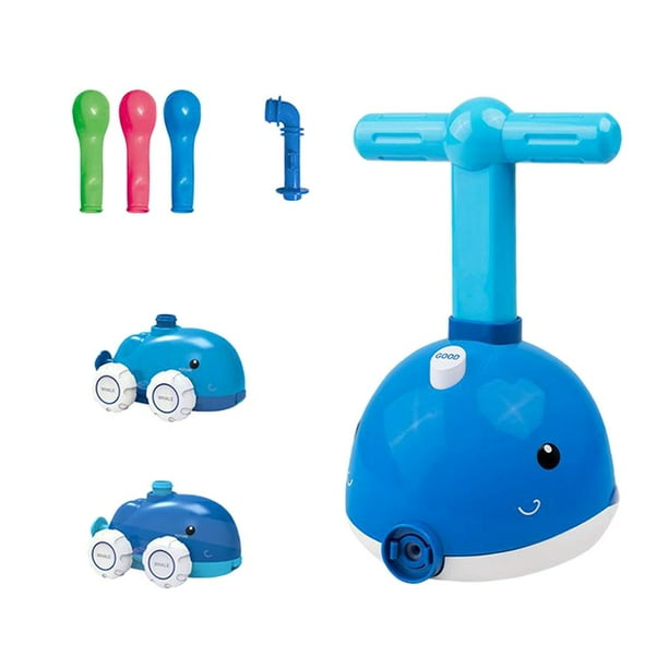Juego de Juguetes para Niños, Lanzador de Delfines, Coche con Globo Inercial para Experimentar con Bomba de Globo Manual para Niños de 3 Y 3 años sin lanzador