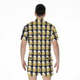 thumbnail image 2 of Beer Emoji Pattern Short Sleeve Men'S Rompers, Beer Drink Casual Summer Jumpsuits Outfit, 2 of 4