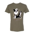 thumbnail image 2 of If It's Not a Border Collie It's Just a Dog Gift | Mens Dog Lover Premium Tri Blend T-Shirt, Military Green, X-Large, 2 of 3