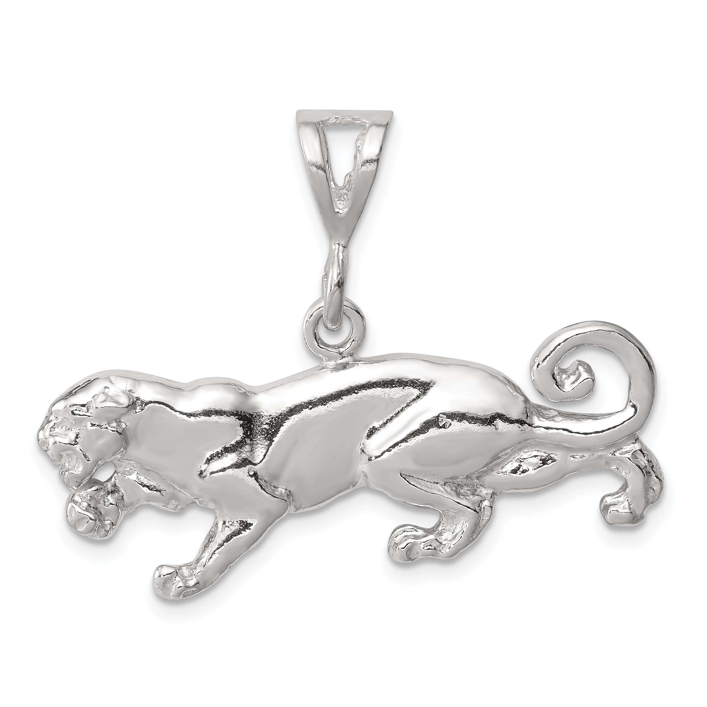 IceCarats 925 Sterling Silver Panther Pendant Charm Necklace Animal