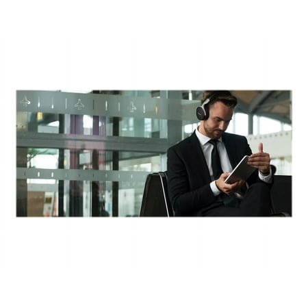 Denon Electronics - Wireless Noise-Cancelling Headphones, Up to 20 hours of Bluetooth and Noise Cancelling - Black