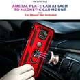 thumbnail image 6 of Motorola Moto G Power 2021 Case,  With [Tempered Glass Screen Protector Included], STARSHOP Drop Protection Ring Kickstand Cover- Red, 6 of 7