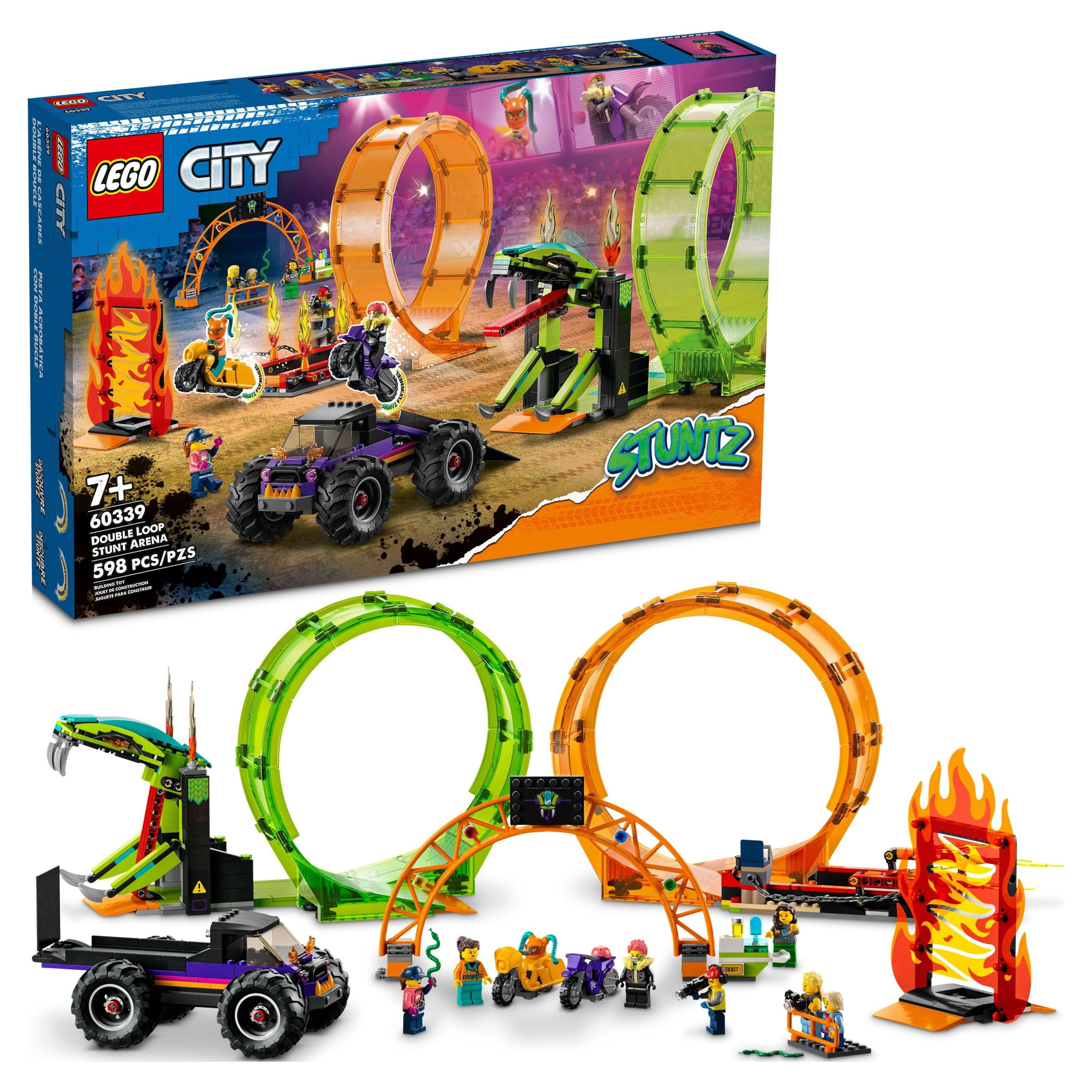 LEGO Brand City Stuntz Stunt Truck & Ring of Fire Challenge 60357