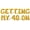 Gold, variant on Letter Balloons - GETTING MY 40 ON 16" Inch Alphabet Letters Foil Mylar Balloon 40th Birthday Party Banner (Gold)