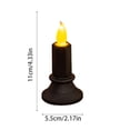 thumbnail image 2 of Led Lights for Decor, Battery Operated Taper Candles Flickering Flame Small Beige 4X2 Inch Led Halloween Lights, for Indoor Halloween Table, Window, Party Table Decorations, for, 2 of 6