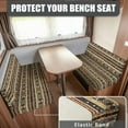 thumbnail image 2 of XYZCANDO Western Aztec RV Dinette Cushion Covers Stretchable Camper Accessories Universal Couch Cover 2 Cushion Sofa Soft Sofa Covers Washable 1 Backrest Cover and 1 Bench Cover Brown, 2 of 7