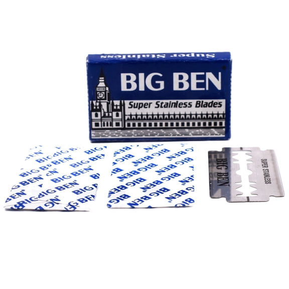 100 Big Ben Super Stainless Double Edge Safety Razor Blades