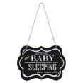 thumbnail image 1 of Shhh Baby Sleeping Please Knock Softly Wood Decor Multi Color for Decoration 7.8 x 5.6 Inches, 1 of 4