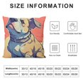 thumbnail image 5 of SHANXI Throw Pillow Covers Home Decor Cute Dog Bulldog Pug Animal Anime Decorative 24x24in, 5 of 5