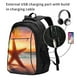 thumbnail image 2 of Disketp Starfish Sunset Sea Beach Mochila de Viaje Estampada para Laptop con Puerto de Carga USB, Mochila Impermeable para Computadora – Regalo para Hombres y Mujeres, 2 of 7