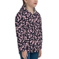 thumbnail image 5 of Pofeuu Flower Print Teenage Zipper Hoodie Sweatshirts Hooded Casual Jackets With Pocket For Boys Girls-Medium, 5 of 6