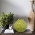 thumbnail image 6 of Evans Accent Vase, Embossed Textured Surface, Green Ceramic 14 Inch, 6 of 6