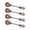 Red Ancient, variant on Engraved Dessert Spoons Dishwasher Safe Alloy Utensils for Hot Drinks Snacks