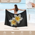 thumbnail image 7 of Yuyamidu Plumeria Flowers Sarong Wraps Swimsuit Coverup for Women Chiffon Wraps Beach Cover Up Comfortable Bikini Wrap Skirt Soft Long Bikini Wraps, 7 of 7