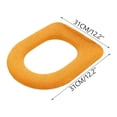 thumbnail image 3 of Thicker Bathroom Toilet Seat Cover Pads, Toilet Seat Cushion Cover Stretchable Washable Fiber Cloth, Winter Solid Color Washable Knitted Toilet Seat Cushion for Warmth and Comfort, 3 of 6