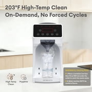 HORIGEN White Automatic Baby Formula Dispenser with App Control, Instant Heating, BPA-Free for Night Feeding