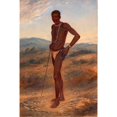thumbnail image 3 of Antonio Zeno Shindler 17x24 Black Modern Framed Museum Art Print Titled - Kaffir Man (ca. 1893), 3 of 5