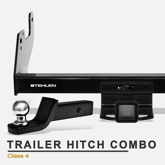Stehlen 733469491934 Compatible With 2015-2025 Ford F150 Class 4 Trailer Hitch Receiver 2" with Loaded Ball Mount