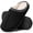 Black, variant on Ecetana Women's Fuzzy Slippers Faux Suede Plush-Lined Indoor House Shoes