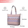 thumbnail image 4 of Purple Pioneer Flower Striped Pattern Travel Tote Bags for Women Carry On,Large Weekender Bags for Women Travel,Multi Functional Duffle Bag for Work,Shopping,Sports, 4 of 5