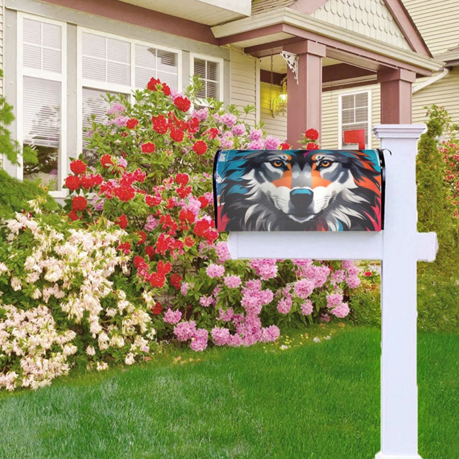 Kdxio Magnetic Mailbox Cover 21x18 in Mailbox Cover Outdoor Decoration Holiday Mailbox Covers for Home Garden Yard-21x18 in