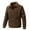 Coffee, variant on CHEEREAM Mens Fleece Lined Corduroy Jackets Heavyweight Full Zip Bomber Jacket Winter Warm Coat Quilted Lined Jacket Outwear with Pockets Beige 3XL